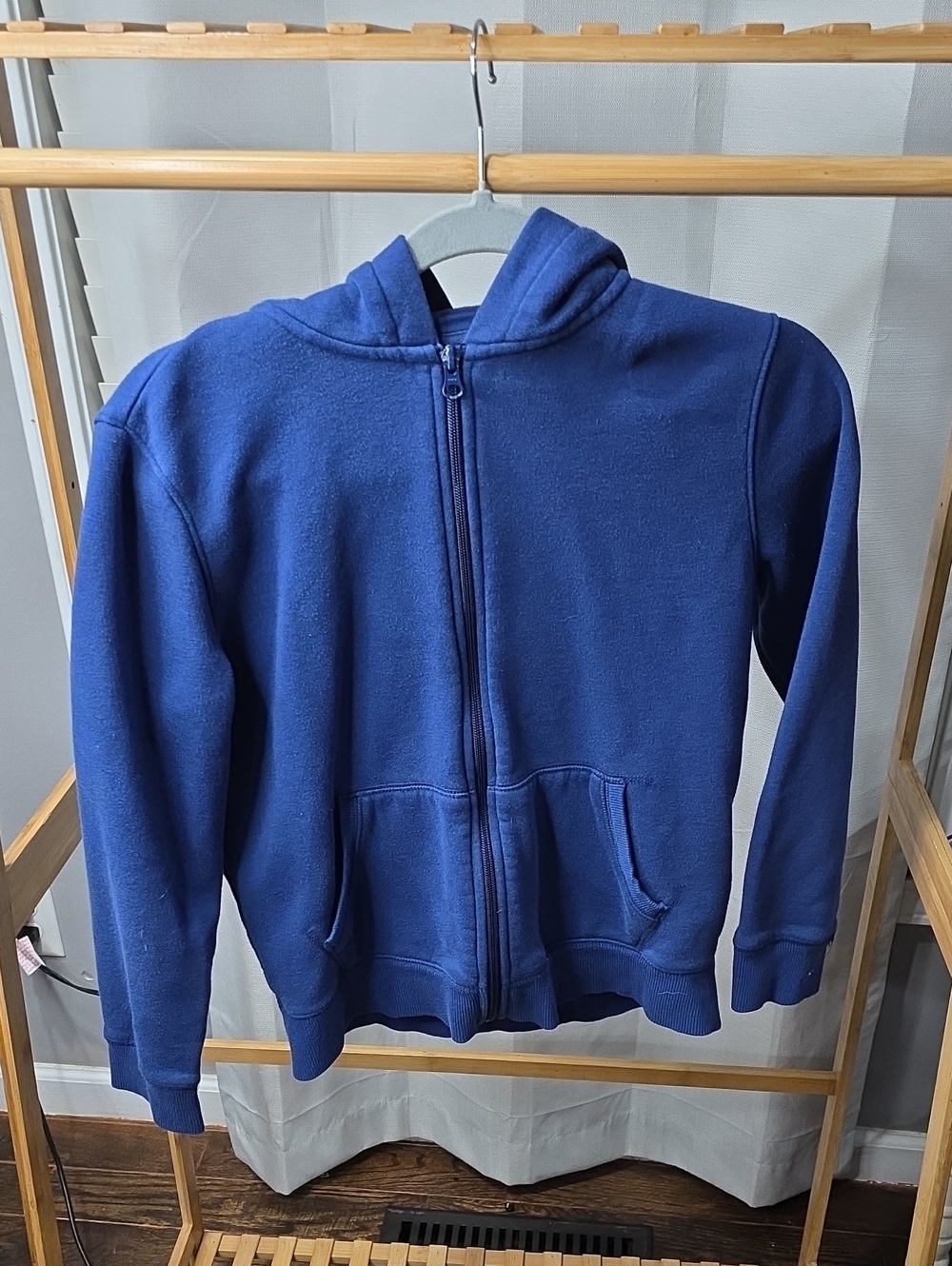 Amazon Essentials Navy Blue Kids Hooded Zip Sweatshirt